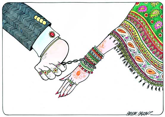 Karikatur von Suresh Sawant